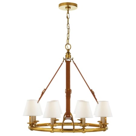 Visual Comfort Ralph Lauren Westbury 8 Light 30" Wide Chandelier Natural Brass